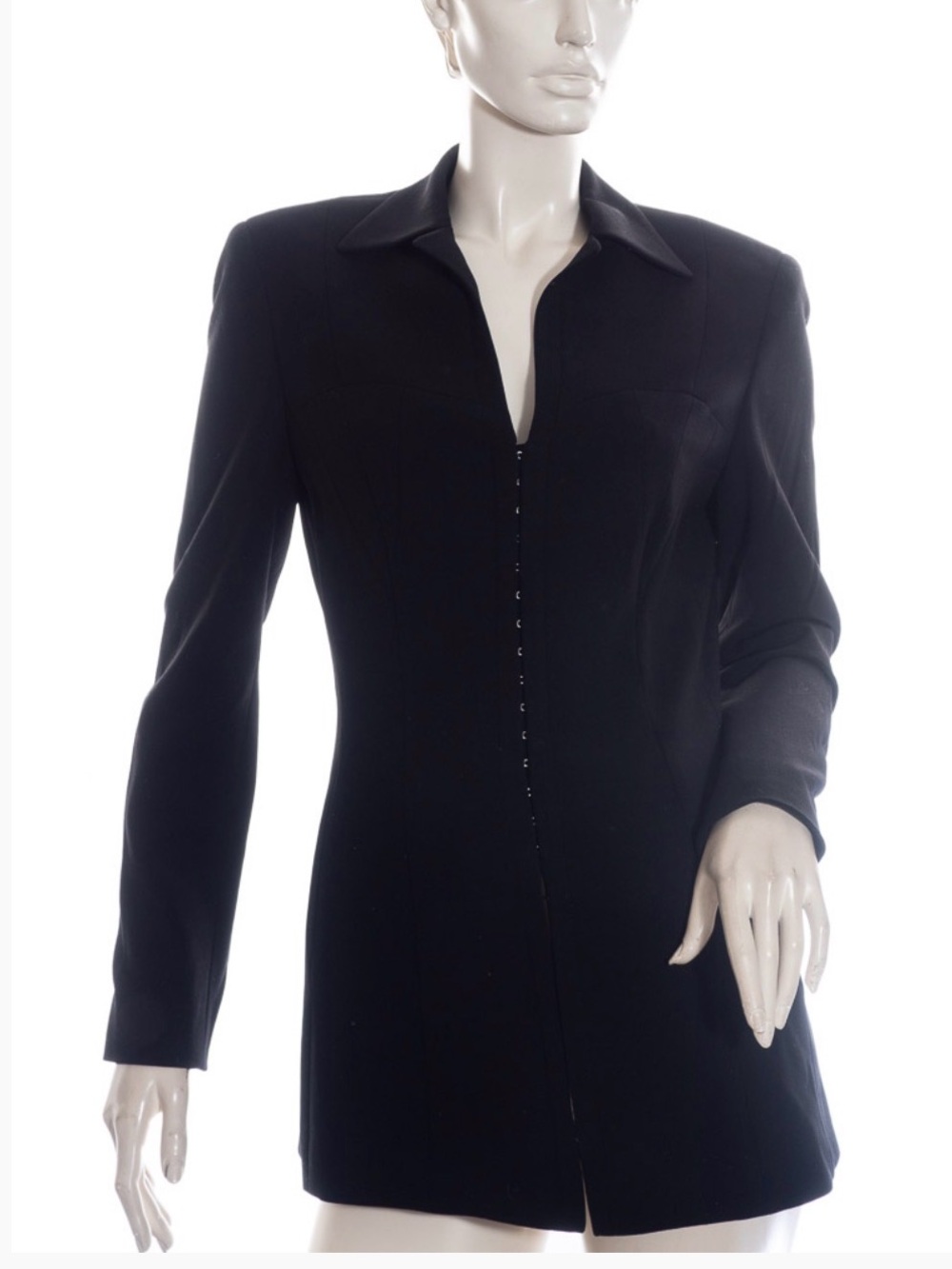 Escada 100% Wool Women’s Luxurious Blazer, Sz12, DE42, black very good condition